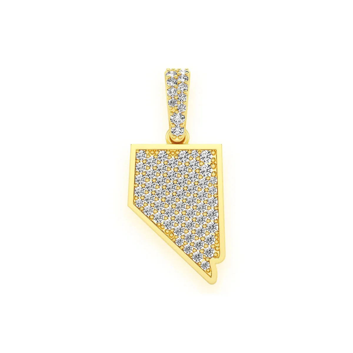 For Him US State Diamond Pendant in Nevada / Rose Gold / Natural Diamond – Pendant