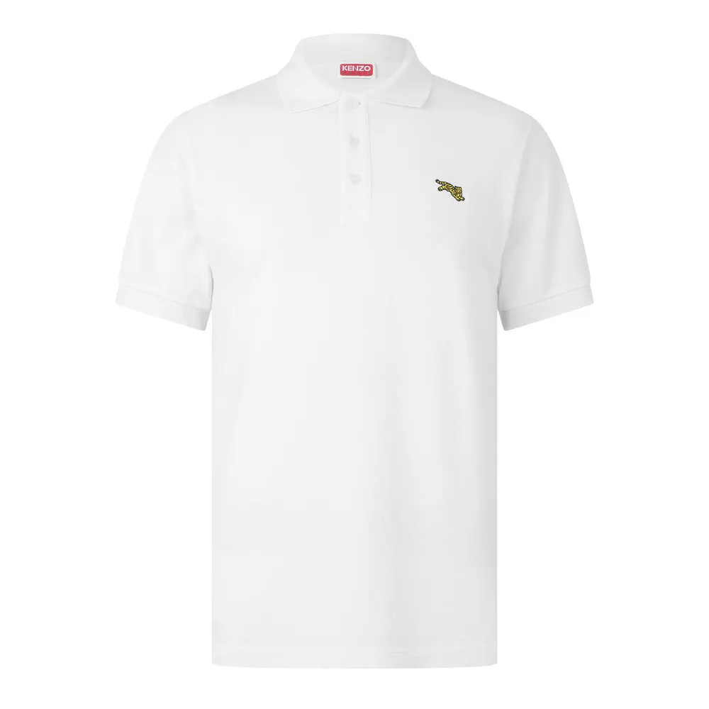 Kenzo KNZO J Tiger Polo Sn64 in Off White – Clothing