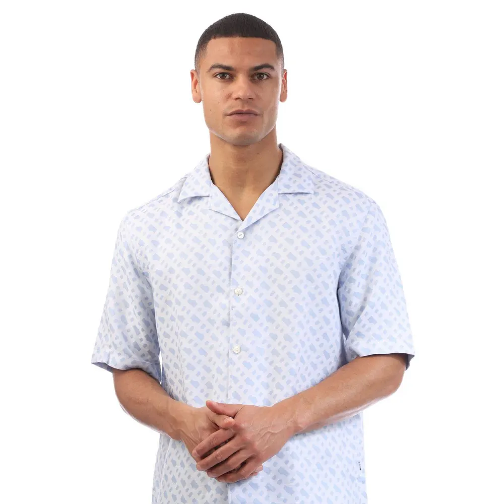 Boss C-Lars-252 Shirt in Blue, additional product view 3