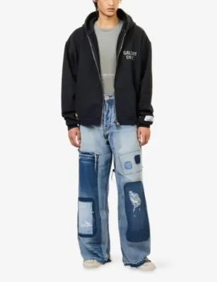 GALLERY DEPT Distressed Relaxed-Fit Denim Jeans - 34/32 in INDIGO, additional product view 2