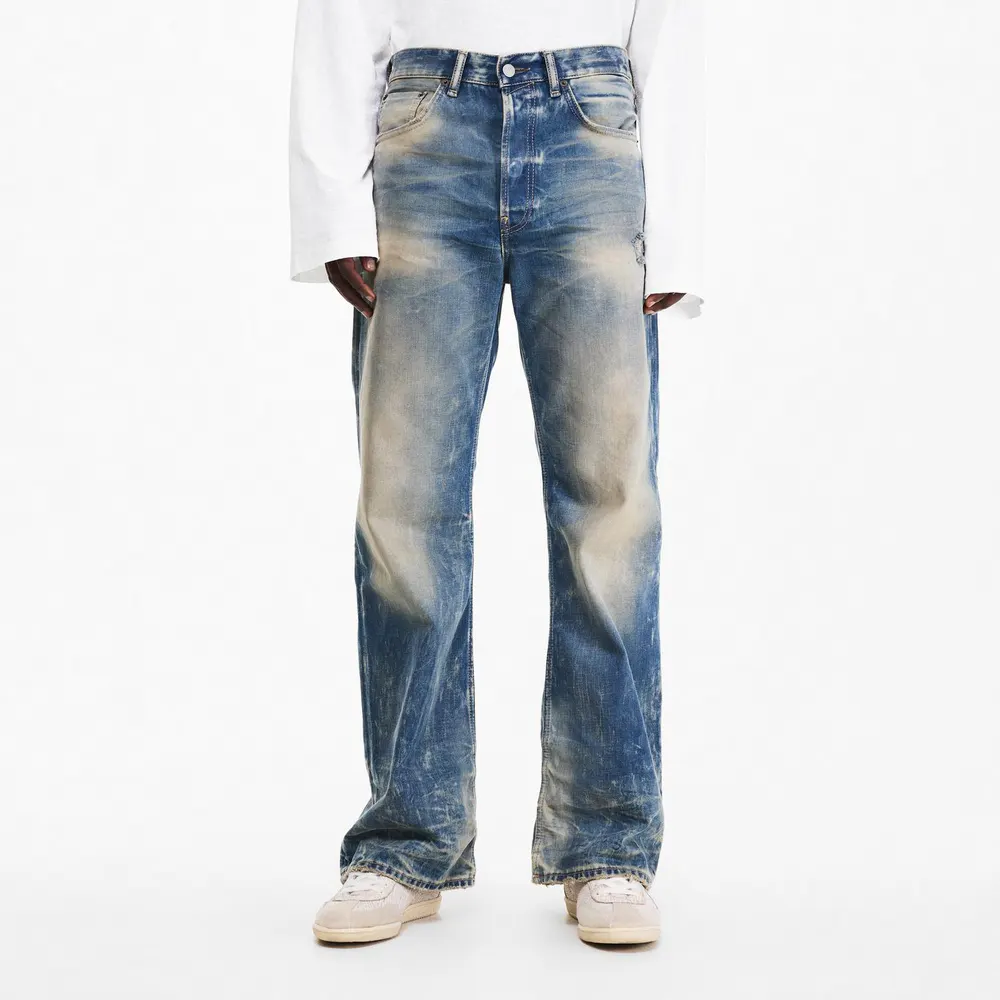 Acne Studios Men's Goldmine Wide Leg Jeans detail 3