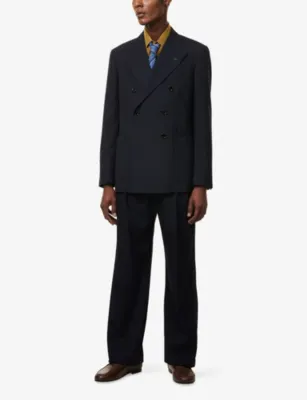 VALENTINO GARAVANI Formal Straight-Leg Wool Trousers detail 2