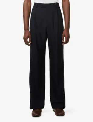 VALENTINO GARAVANI Formal Straight-Leg Wool Trousers detail 3