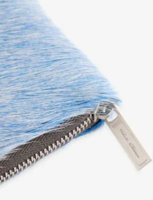 RICK OWENS Zipped Leather Hair Wallet detail 2