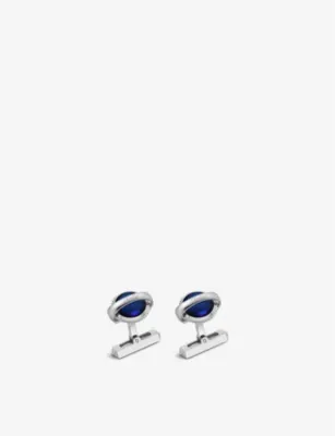 CARTIER Ballon Bleu de Cartier palladium-plated sterling-silver cufflinks