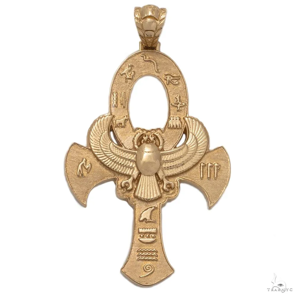 RINA - For Him FACTORY 14K Yellow Gold Ankh Pendant 69752 in Rose Gold – Pendant