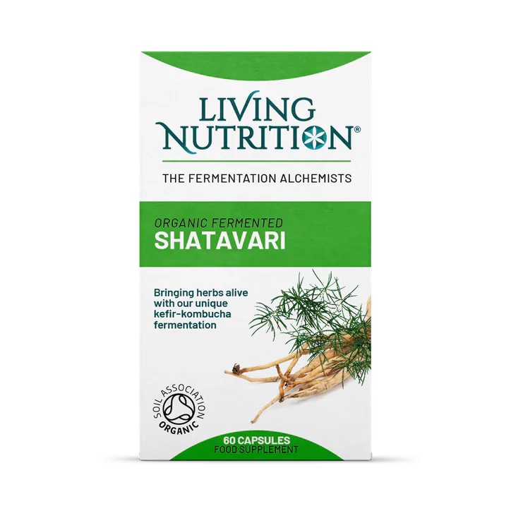 Living Nutrition Organic Fermented Shatavari 60 Caps