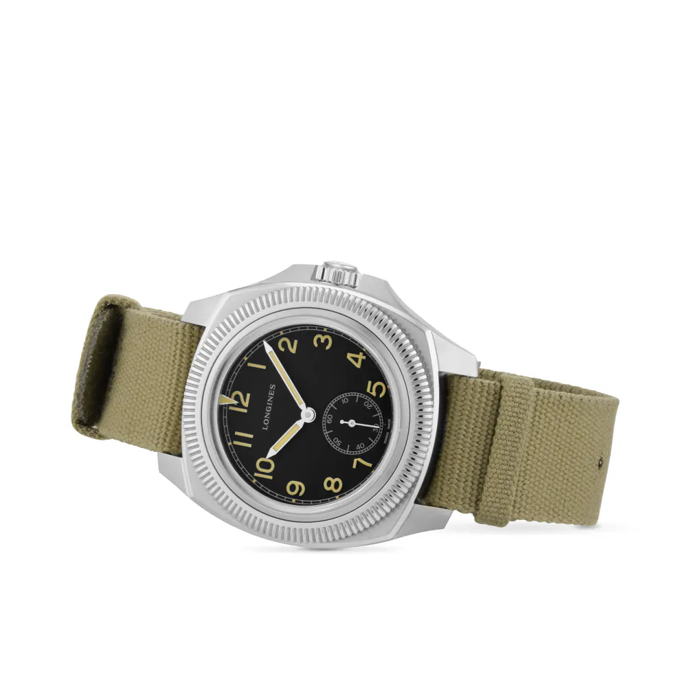 Longines Majetek Black and Khaki Automatic 43mm Mens Watch in Black, additional product view 3