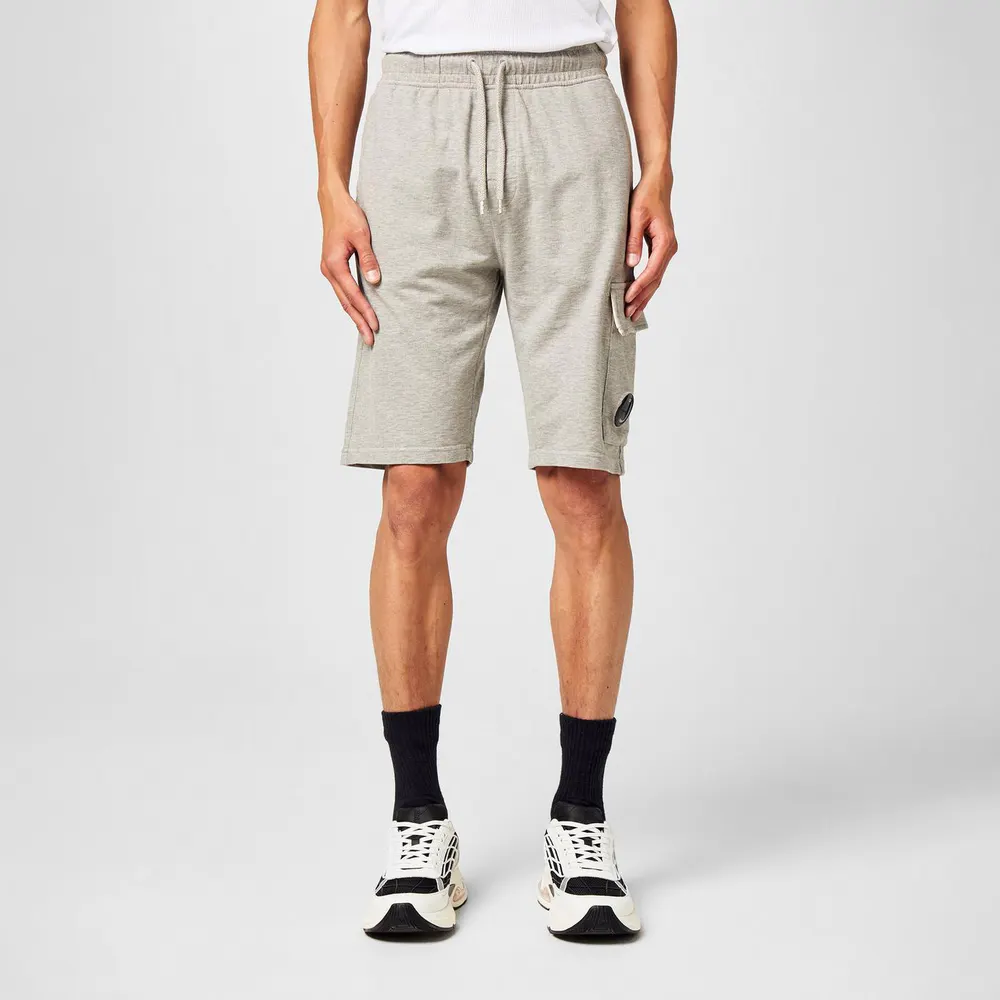 CP Company Men's Micro Lens Fleece Jogger Shorts detail 3