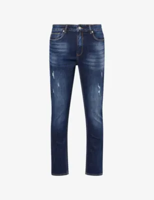 ARNE ARNE<BR/>Distressed Slim-Fit Denim Jeans - 30R