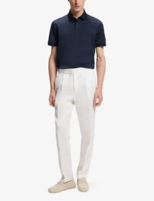 BOSS Parlay Short-Sleeved Cotton Polo Shirt detail 2