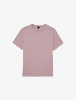 REISS Bless Crewneck Short-Sleeve Cotton T-Shirt