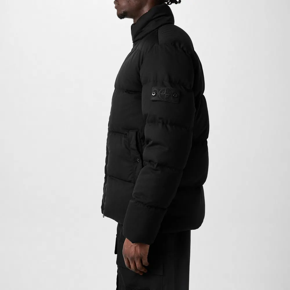 Stone Island Ghost Men's Ghost Down Long Sleeve Short Puffer Jacket detail 2