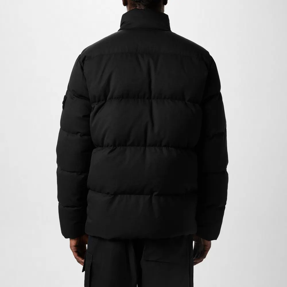 Stone Island Ghost Men's Ghost Down Long Sleeve Short Puffer Jacket detail 3