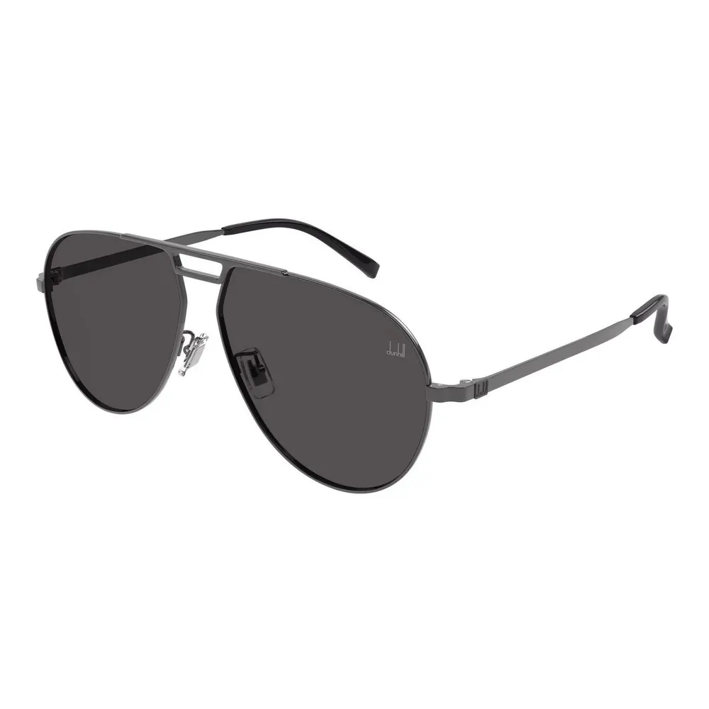 Dunhill Eyewear Men's DU0084S Stainless Steel Aviator Sunglasses