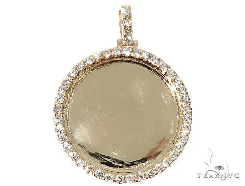 RINA - For Him FACTORY 14K Gold Customizable Photo Pendant 1 inch 64624 in Rose Gold – Pendant