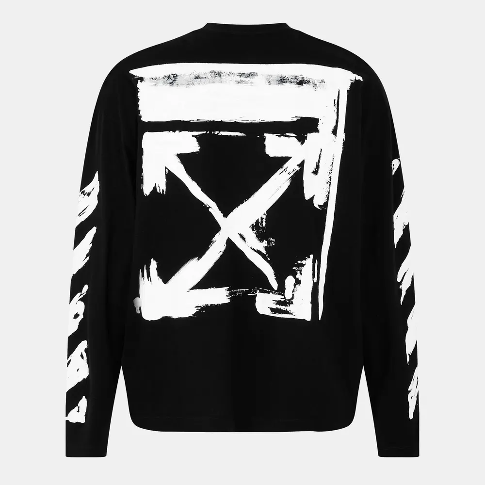 Off White Men's Skate Long Sleeve Relaxed Fit T-Shirt detail 2