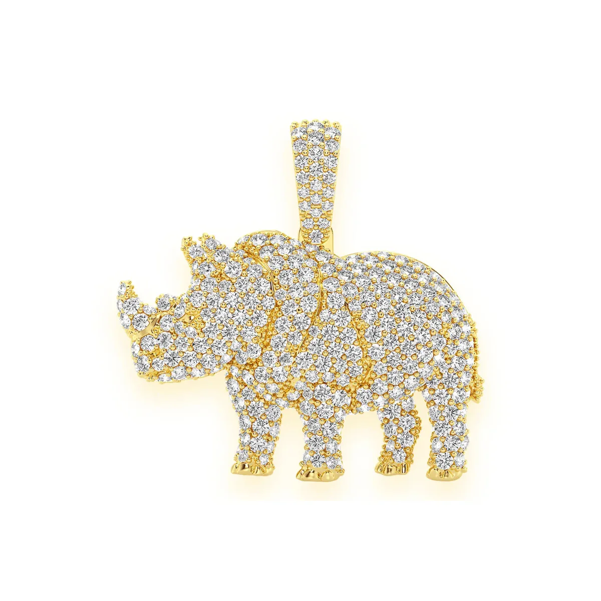 For Him Rhino Diamond Pendant in Rose Gold / Natural Diamond – Pendant