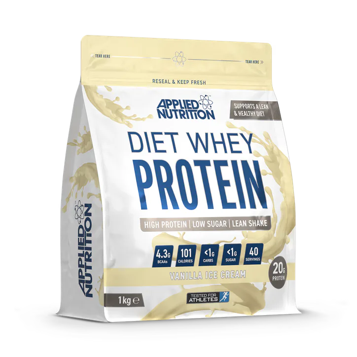Applied Nutrition Diet Whey Protein Vanilla Ice Cream 1Kg
