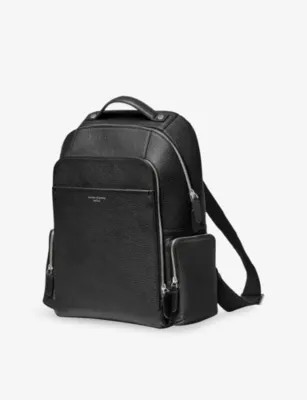 ASPINAL OF LONDON Zipped Leather Backpack detail 2