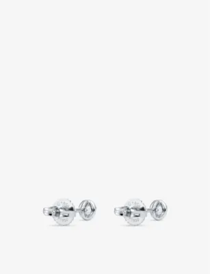 TIFFANY & CO Diamonds by the Yard platinum and 0.16ct diamond stud earrings detail 3