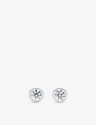 TIFFANY & CO Diamonds by the Yard platinum and 0.16ct diamond stud earrings