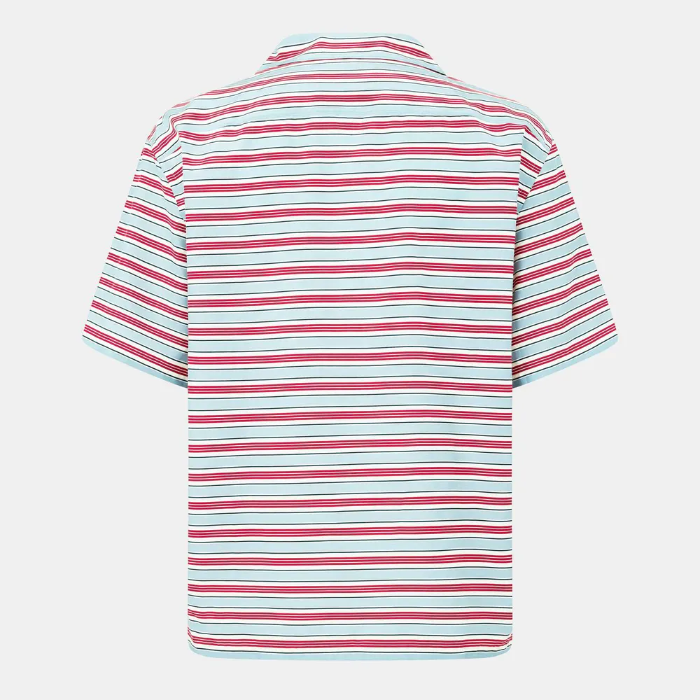Prada Men's Short Sleeve Relaxed Fit Bowling Shirt detail 2