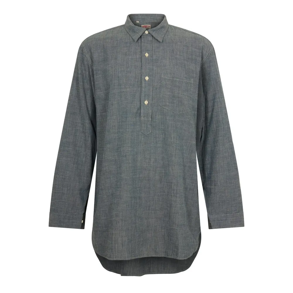 Levis Men's Sunst Chambray Long Sleeve Plain Shirt