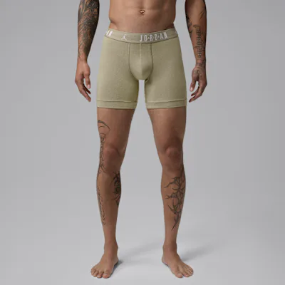 Jordan Men's Flight Cotton Essentials Boxer Briefs (3-Pack) - Hemp
