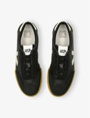 VEJA Volley Low-Top Leather Trainers - EUR 43 / 9 UK MEN in BLK/OTHER, additional product view 2