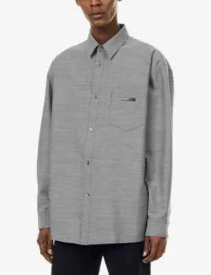MARNI Oversized Long-Sleeve Wool Shirt detail 3