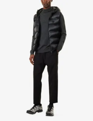 MONCLER Panestrel Down Brand-Logo Woven Gilet detail 2