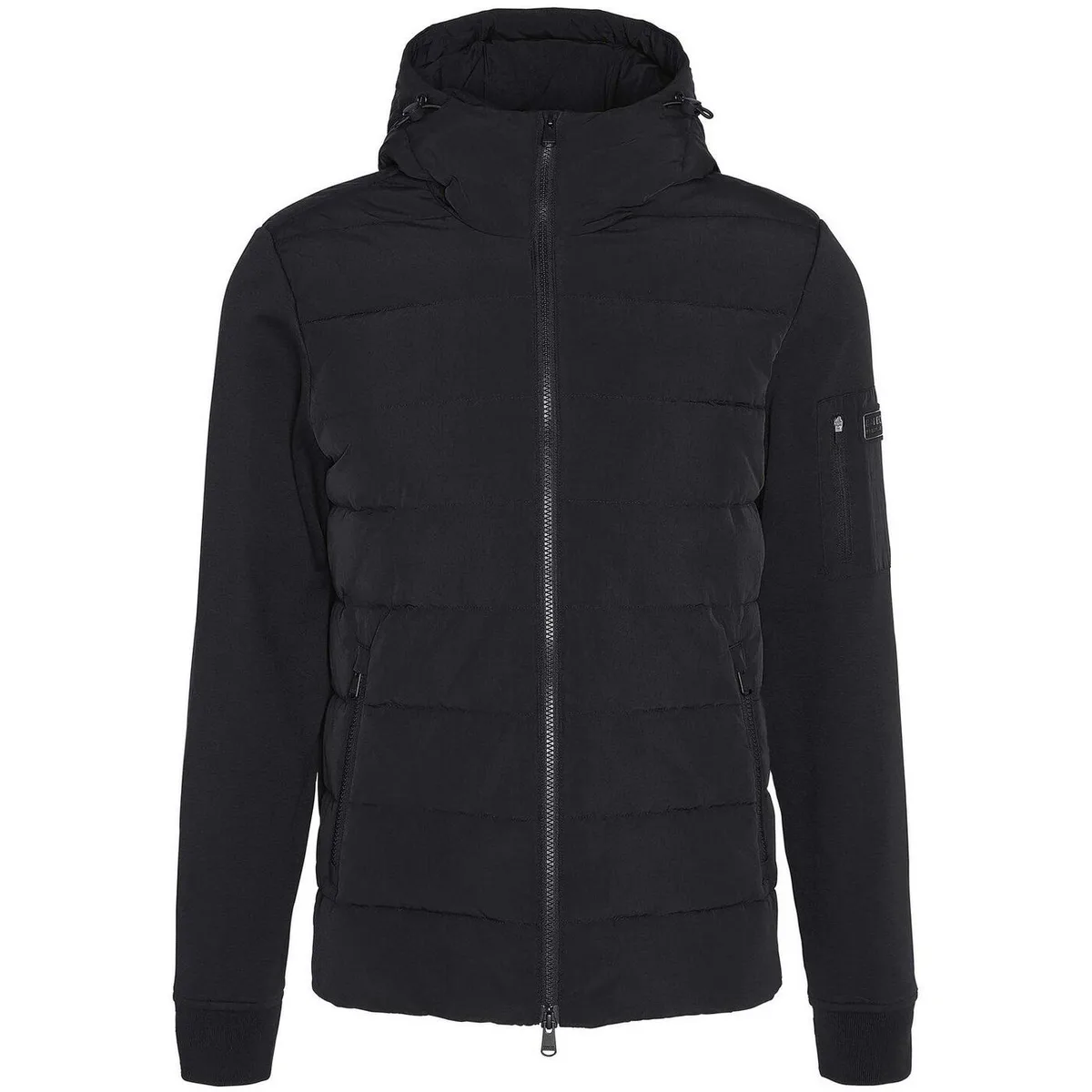 Barbour International Men's Stanley Hooded Quilted Hybrid Jacket