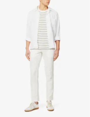 ORLEBAR BROWN Griffon slim-fit straight-leg linen trousers detail 2