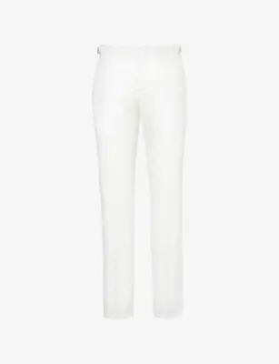 ORLEBAR BROWN Griffon slim-fit straight-leg linen trousers
