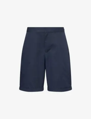 FRED PERRY Tailored Cotton Twill Shorts in NAVY – Mens | Trousers & shorts | Shorts