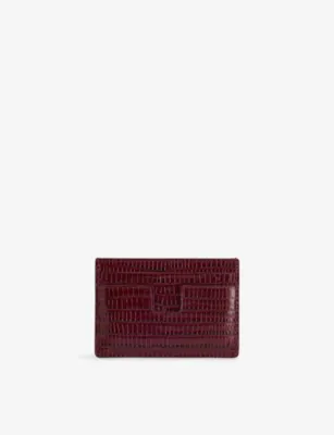 TOM FORD Croc-Embossed Leather Card Holder detail 3