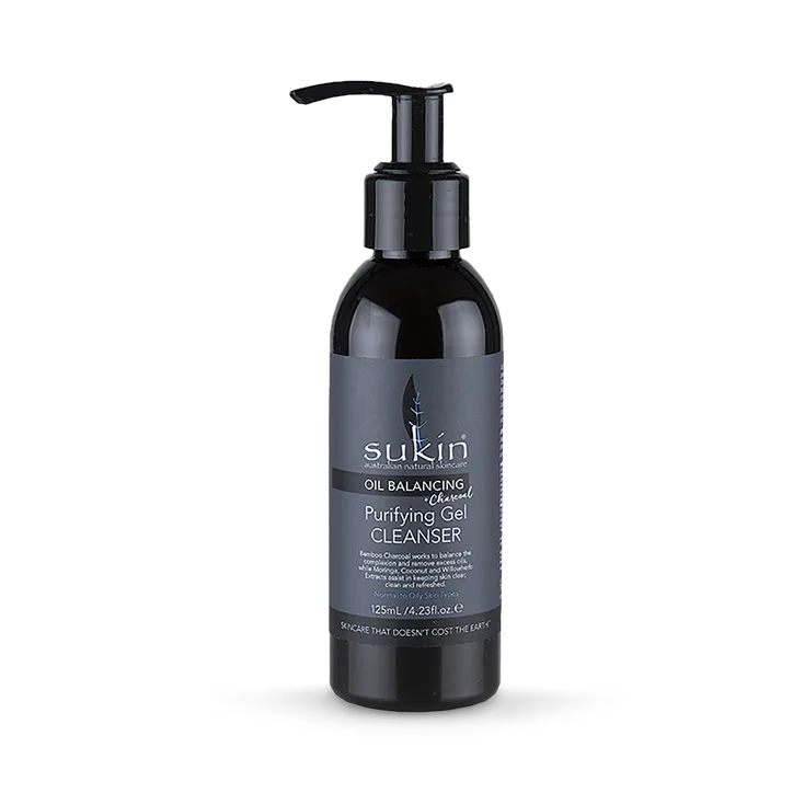 Sukin Oil Balancing + Charcoal Purifying Gel Cleanser 125ml