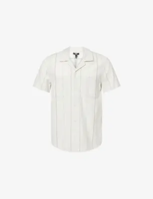 PAIGE Jacobson Striped Cotton-Blend Shirt