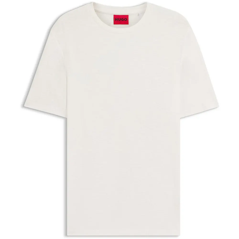 Hugo Men's Dulero Lyocell-Linen Short-Sleeve Slim-Fit T-Shirt