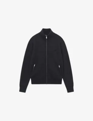 THE KOOPLES Zip-Through Cotton-Blend Knitted Cardigan