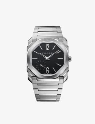 BVLGARI Octo Finissimo titanium automatic watch in STAINLESS STEEL – Jewellery & Watches | Mens luxury watches