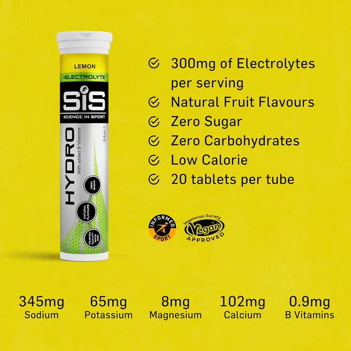 SCIENCE IN SPORTS SiS Hydro Electrolyte Effervescent Lemon 20 Tablets, additional product view 3