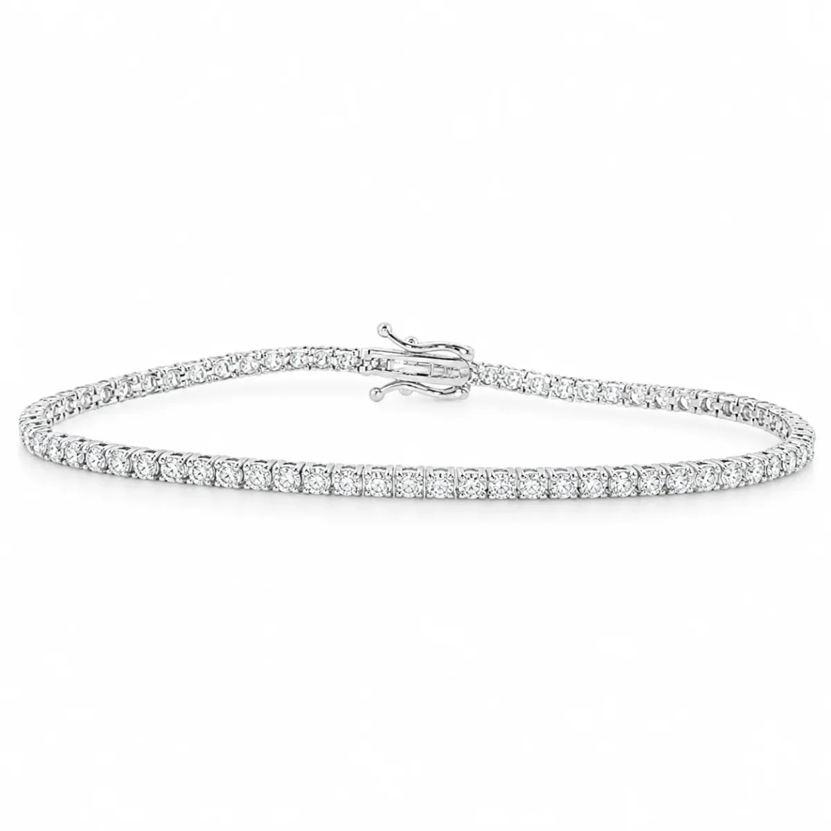 AHMED - MOON JEWELRY 4 Pt Lab Diamond Tennis Bracelet 71682 in Rose Gold / 7 Inches – Bracelet