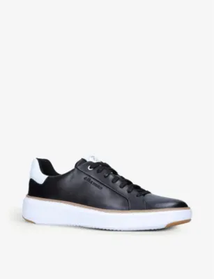 COLE HAAN Grand Pro Topspin leather trainers - White - EUR 43 / 9 UK MEN in BLACK, additional product view 3