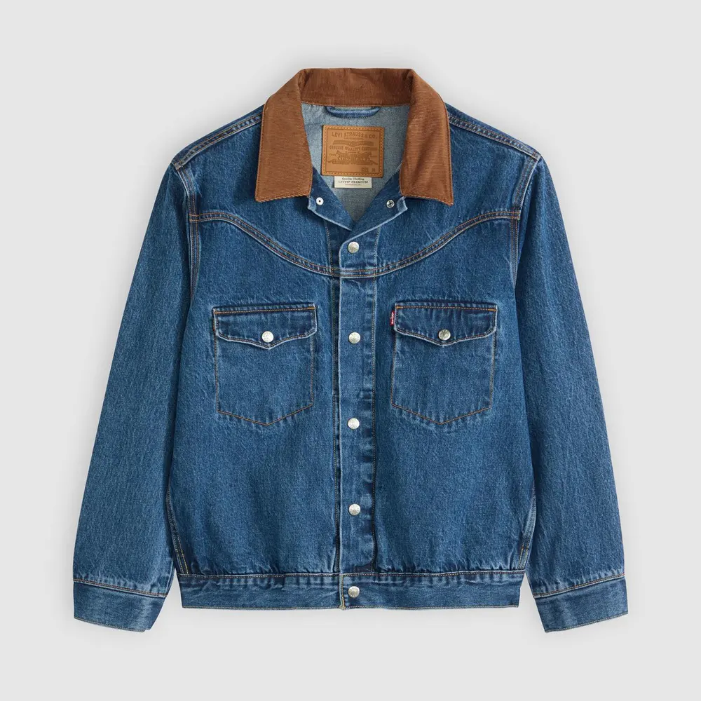 Levis Men's Western Shorthorn Denim Jacket