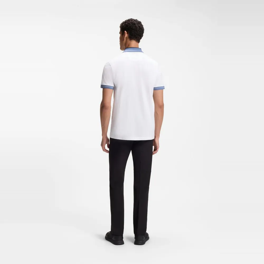 Hugo Men's PL Member Cotton Short-Sleeve Striped Polo Shirt detail 3