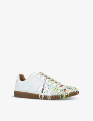 MAISON MARGIELA Replica Painter leather low-top trainers - EUR 39 / 5 UK MEN detail 3