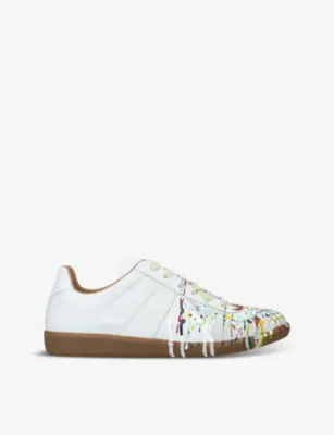 MAISON MARGIELA Replica Painter leather low-top trainers - EUR 39 / 5 UK MEN