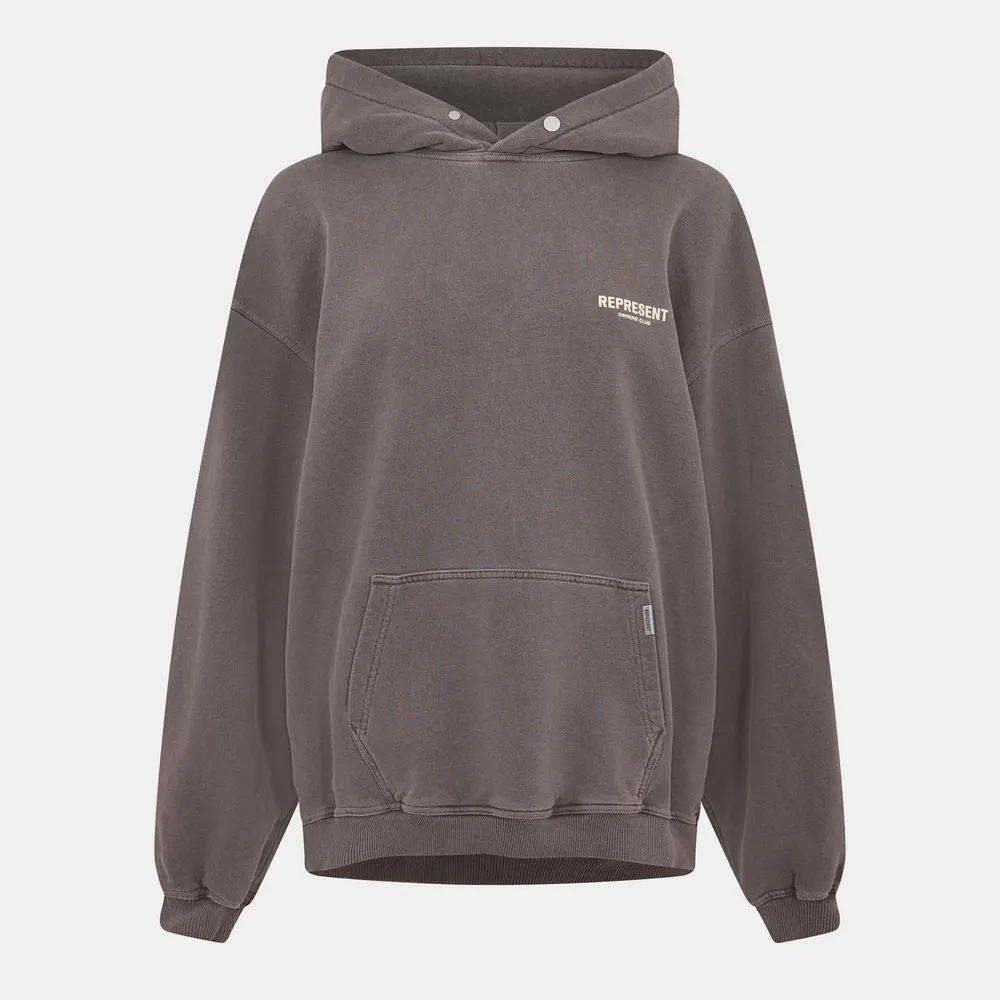 Represent Men's Owners Club Hooded Sweatshirt, Premium Comfort Oversized Hoodie